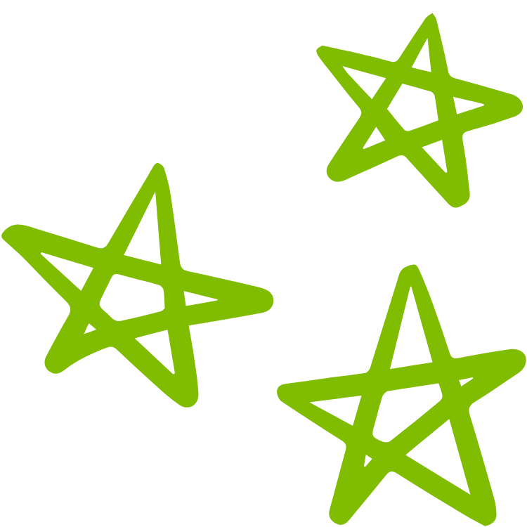 green stars graphic